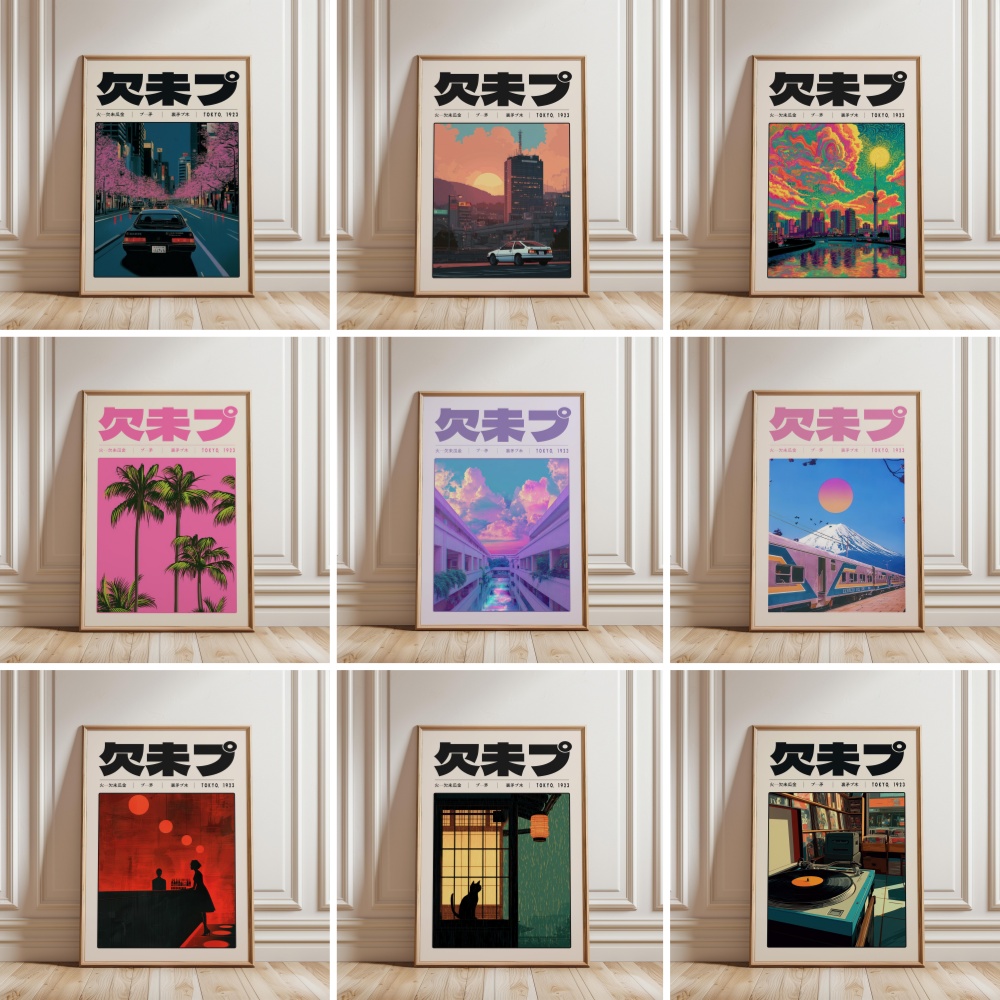 Japanese Culture Lifestyle - Y2K Indie Kültürü Japonya Desen Japon