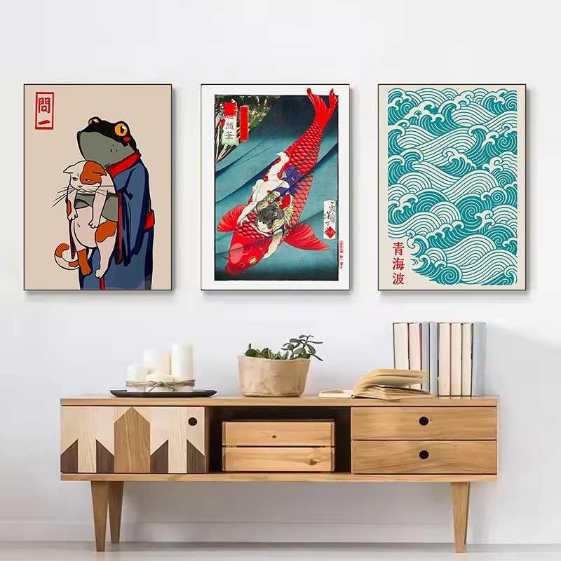 Retro Soyut Japon Kültürü Siya - Japanese Culture Lifestyle incelemesi ve fiyatı